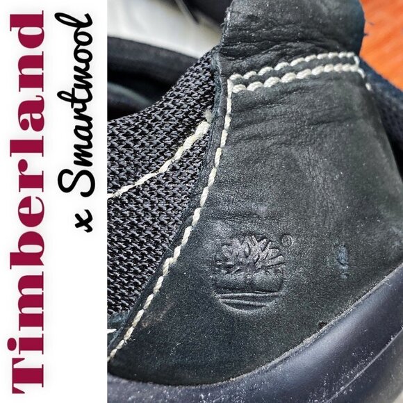 TIMBERLAND x SMARTWOOL Black Suede Lace Up Sneakers, Size 8 - Picture 8 of 10